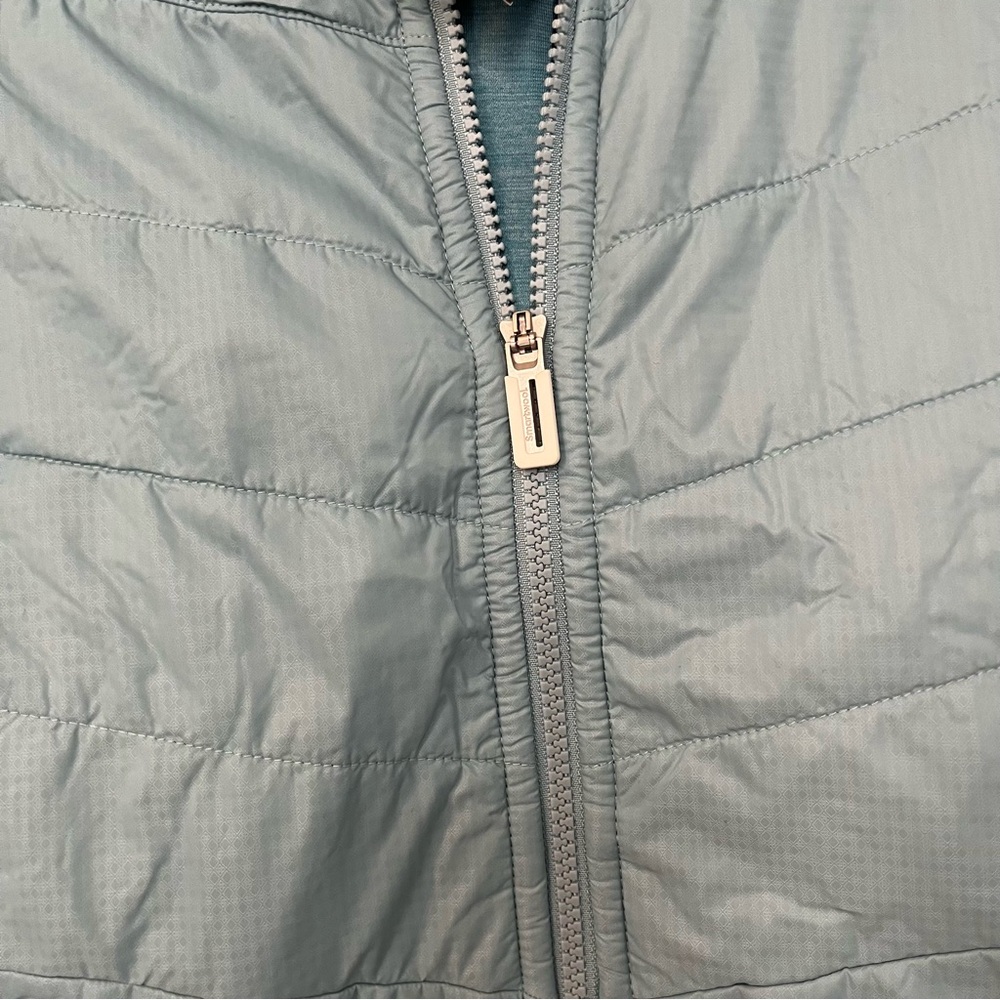 Smartwool Women's Light Blue Smartloft 60 Hoodie Vest NWT lightweight puffer - Picture 7 of 8